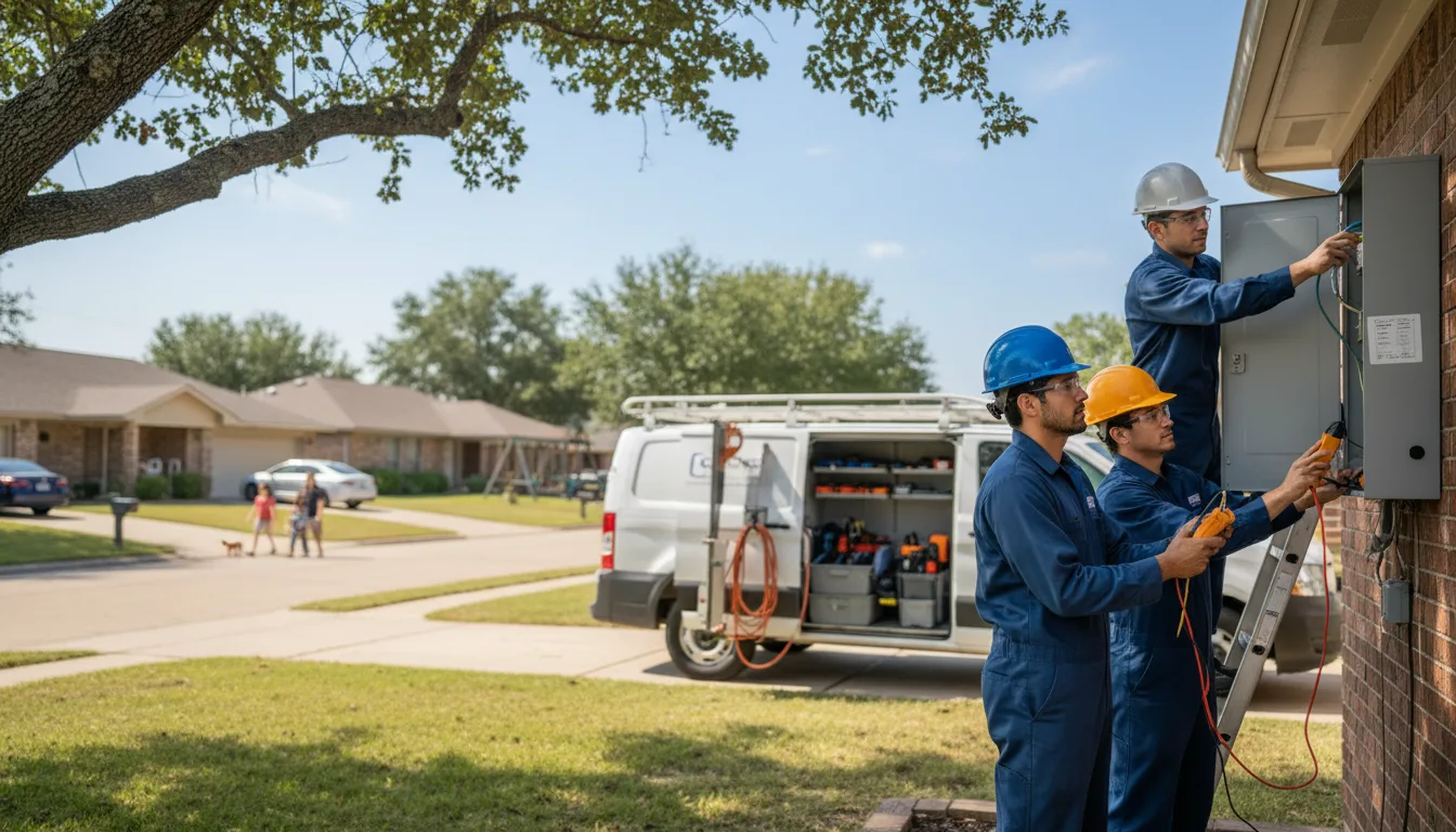 Certified electrician providing emergency electrical services in Toddville, IA